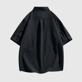Camisa moderna con paneles de rayas